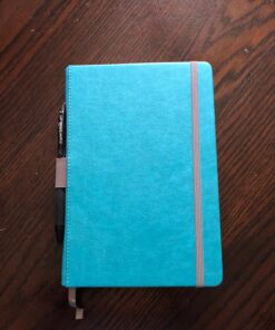 Lemome Thick Classic Notebook with Pen Loop A5 College Ruled Hardcover Writing Notebook with Pocket + Page Dividers Gifts, Banded, Large, 180 Pages, 8.4 x 5.7 in green 45 71o9q2W8SUL