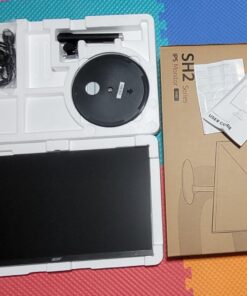 Acer SH242Y Ebmihx 23.8" FHD 1920x1080 Home Office Ultra-Thin IPS Computer Monitor AMD FreeSync 100Hz Zero Frame Height/Swivel/Tilt Adjustable Stand Built-in Speakers HDMI 1.4 & VGA Port 23.8-inch 65 71oB7sA9yxL