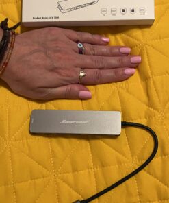 Hiearcool USB C Hub, USB C Multi-port Adapter for MacBook Pro, 7 in 1 USB C to HDMI Hub Dongle Compatible for USB C Laptops and Other Type C Devices (4K HDMI USB3.0 SD/TF Card Reader 100W PD) Space grey 48 71oBpPIzt8L