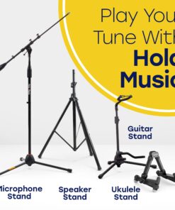 Hola! Music Guitar Stand - Height Adjustable, Collapsible w/Padded Neck & Yoke - Pack of 1 Tripod Tripod - 1 pack 36 71oBrRR0j9L
