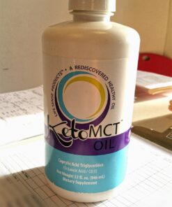 LifeSense C8 MCT Oil Keto Friendly - Caprylic Acid Triglycerides Sourced from Coconut Oil, proven in 2022 clinical trial to increase betahydroxybutyrate (BHB), Made in USA by PhD Nutrition, 32 oz 25 71oCwbujO L