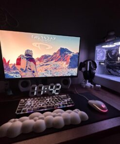 KTRIO Large Gaming Mouse Pad with Superior Micro-Weave Cloth, Extended Desk Mousepad with Stitched Edges, Non-Slip Base, Water Resist Keyboard Pad for Gamer, Office & Home, 31.5 x 11.8 in, Black X-Large (31.5" x 11.8") Black Stealth 31 71oDy7i6CLL