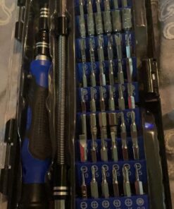 ORIA Precision Screwdriver Kit, 60 in 1 with 56 Bits Screwdriver Set, Magnetic Driver Kit with Flexible Shaft, Extension Rod for Mobile Phone, Smartphone, Game Console, Tablet, PC, Blue 42 71oEKkJ2oHL