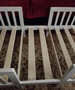 Dream On Me Emma 3 in 1 Convertible Toddler Bed in White 56x29x28 Inch,29x29x18 Inch 32 71oEkhsyhL