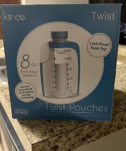 Kiinde Twist Pouch Direct-Pump Direct-Feed Twist Cap Breast Milk Storage Bag for Pumping, Freezing, Heating and Feeding, Pre-Sterilized, Breast Feeding Essentials, 8 Ounce, Pack of 40 8oz 8 Ounce (Pack of 40) 32 71oEl7Wr0HL
