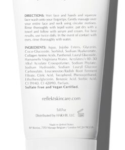 REFLEKT 1 - Daily Exfoliating Face Wash | Gentle Clean Hydrating Scrub with Hyaluronic Acid & Collagen | For All Skin Types (150ml) 5.07 Fl Oz (Pack of 1) 7 71oErQhPpIL