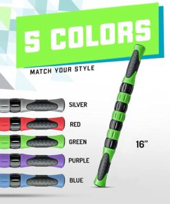 Elite Massage Roller Stick Targets Sore, Tight Leg Muscles to Prevent Cramps and Release Tension. It's Sturdy, Lightweight, Smooth Rolling and Thankfully This Lifesaver has Comfortable Handles.Green Green 16 Inch (Pack of 1) 17 71oFIracECL