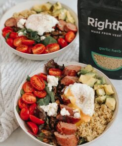 RightRice - Garlic Herb (7oz. Pack of 3) - Made from Vegetables - High Protein, Vegan, non GMO, Gluten Free 7 Ounce (Pack of 3) 13 71oFXGekRqL