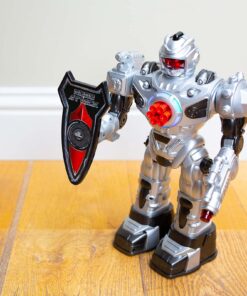 Think Gizmos Large Remote Control Robot for Kids – Superb Fun Toy RC Robot – Remote Control Toy Shoots Missiles, Walks, Talks & Dances (10 Functions) (Silver) Silver 26 71oFYtDTKLL