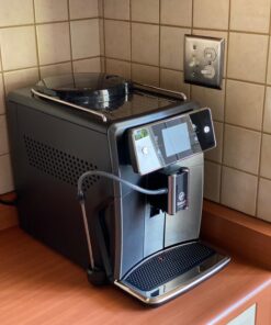 PHILIPS Saeco Xelsis Super Automatic Espresso Machine - LatteDuo Milk System, 15 Coffee Varieties, 6 User Profiles, Touchscreen, Black & Titanium, (SM7684/04) 31 71oFpN8KImL