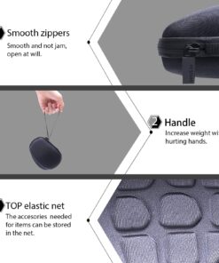 co2CREA Hard Travel Case Replacment for Logitech MX Master 2S / MX Master 3 Wireless Mouse (Black Case + Inside Grey) Black Case+Inside Grey Case for Master 2S/3 31 71oFzZCU5eL