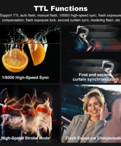 Godox V860II-S High-Speed Sync GN60 1/8000 2.4G TTL Li-ion Battery Camera Flash Speedlite Light Compatible for Sony Camera & USB LED 30 71oGQcpL4kL