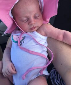 i play. Baby Girls' Brim Hat | All-Day UPF 50+ Sun Protection for Head, Neck, & Eyes 0-6 Months Light Pink 32 71oHMsv4MqL