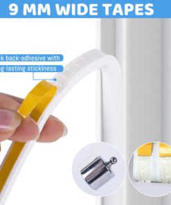 33Feet Long Weather Stripping for Door,Insulation Weatherproof Doors and Windows Seal Strip,Collision Avoidance Rubber Self-Adhesive Weatherstrip,(2 Rolls,16.5Ft/10m Each,White) 33Ft White 16 71oHPgd0nQL