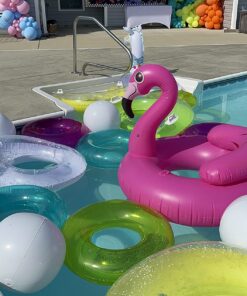 JOYIN Inflatable Flamingo Tube, Pool Float, Fun Beach Floaties, Swim Party Toys, Summer Pool Raft Lounge for Adults & Kids, with 2 Cup Holders and Head Rest 35 71oHQ1cAhbL 1