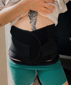 Waist Trimmer Belt-Postpartum Postnatal Recoery Support Girdle Belt Post Pregnancy After Birth Special Belly,Lost Weight Slimming Belt, Tummy Trimer Band Abdomen Abdominal Binder Belly Medium : 35"Length*9"Width Black 38 71oHxlTHT1L