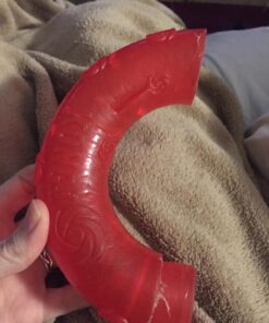 KONG - Squeezz® Ring - Strong Squeaky Dog Toy, bounces and squeaks even if punctured - For Large Dogs (Assorted Colors) 21 71oIUEImmUL