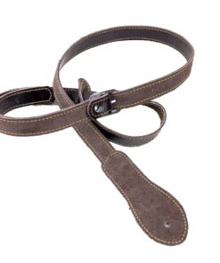 Walker & Williams M-78-BRN Soft Brown Premium Thick Grain Leather Adjustable Mandolin, Mandola, Bouzouki Strap 14 71oIqlLWmbL