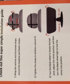 Shatterproof Baby Car Mirror, Fully View Infant in Rear Facing Car Seat - Newborn Safety, Crash Tested & Extra Wide, Crystal Clear, 100% Lifetime Satisfaction Guarantee, Easy Install by Cozy Greens 51 71oJZEp EsL