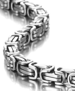 Urban Jewelry Impressive Mechanic Style Men's Necklace Stainless Steel Silver Chain, Width 6mm (19,21,23 Inches) 21.0 Inches 8 71oKYUkr0IL