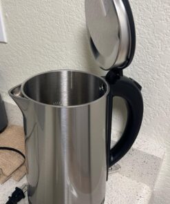 COSORI Electric Kettle, Tea Kettle Pot, Stainless Steel Double Wall, 1500W Hot Water Kettle Teapot Boiler & Heater, Automatic Shut Off & Boil-Dry Protection, BPA Free, 1.5L, Silver 34 71oLTwgV6QL