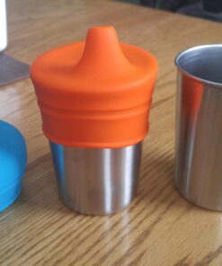 Stainless Steel Cups 10 oz Tumbler (4 Pack) - Premium Metal Drinking Glasses | Stackable Durable Cup (10 oz) 10 oz - Steel 59 71oLpUgZW8L