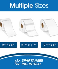 Spartan Industrial - Compatible Labels Replacement for DYMO 30334-2-1/4" X 1-1/4” FBA Barcode UPC Labels (10 Pack) 30334 - 2-1/4" X 1-1/4" 12 71oLv8qx6mL