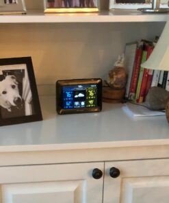 AcuRite 02027A1 Color Weather Station with High Low Temperature and Humidity with Moon Phase, Dark Themed (02027A), Black Display 46 71oMFDj33RL