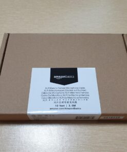 Amazon Basics XLR Microphone Cable for Speaker or PA System, All Copper Conductors, 6MM PVC Jacket, 10 Foot, Black 1-Pack 10 Feet 61 71oMjpmMA2L