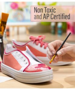 FolkArt PROMO830 Multi Satin Finish Acrylic Craft Paint Set Designed for Beginners and Artists, Non-Toxic Formula That Works on All Surfaces, 2 oz, 2 Fl Oz (Pack of 12), 12 Colors May Vary, 24 42 71oMvUQWEGL