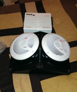 Pyle Hydra Marine Amplifier - Upgraded Elite Series 400 Watt 4 Channel Audio Amplifier - Waterproof, Dual MOSFET Power Supply, GAIN Level Controls, RCA Stereo Input & LED Indicator (PLMRA400) 36 71oOHUYHarL