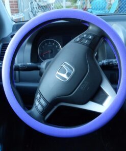 Steering Wheel Cover Auto Car Silicone Great Grip Anti-Slip Steering Cover Diameter 36-38cm/14-15inch (Purple) Purple 49 71oOJgb1qKL