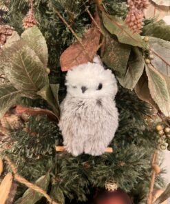 Alternative view of Kurt Adler 1 Set 2 Assorted Brown And White Owl Ornaments,white, grey