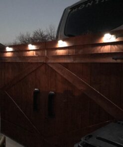 OTHWAY Solar Fence Post Lights Wall Mount Decorative Deck Lighting, Black, 4 Packs 39 71oOt57djL