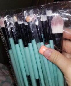 KOLIGHT® 20 Pcs Pro Makeup Set Powder Foundation Eyeshadow Eyeliner Lip Cosmetic Brushes (Black+Green) Black+Green 33 71oQqfYO sL