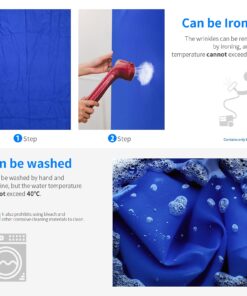 NEEWER 6x9 feet/1.8x2.8m Photo Studio 100% Pure Polyester Collapsible Backdrop Background for Photography, Video and Television (Backdrop ONLY) - Blue 14 71oR8 yUQS