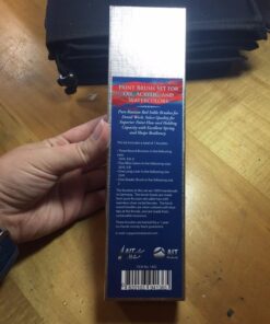 AIT Art Select Red Sable Detail Brush Set, 7 Pure Russian Sable Paint Brushes, Handmade in Germany for Crafting Exquisite Details Using Oil, Acrylic, or Watercolors 68 71oRHEPbwbL