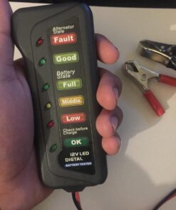 CARTMAN 12V Car Battery Alternator Tester, Test Battery Condition & Alternator Charging, LED Indication 29 71oS1ptluhL
