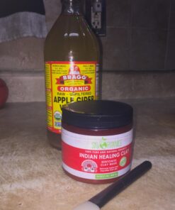 Sky Organics Indian Healing Clay with Detoxifying Bentonite Clay for Face, 100% Pure to Detoxify, Purify & Cleanse, 16 Oz. 1 Pound (Pack of 1) 41 71oT8W3q8NL 1