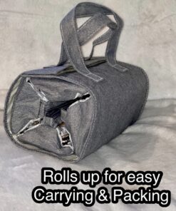 4kits Hanging Roll-Up Makeup Bag/Toiletry Kit/Travel Organizer for Women - 4 Removable Storage Bags - Organize Make Up, Cosmetics, First Aid, Medicine, Personal Care, Bathroom, Palette/Brush Holder 61 71oTM1np5L