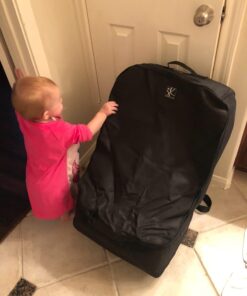 J.L. Childress Ultimate Backpack PREMIUM Padded Car Seat Travel Bag - Thick Padding, Heavy Duty Backpack - Gate Check Bag for Car Seats - Fits All Car Seats & Booster Seats - Black 43 71oTx96hwsL 1