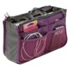 Handbag Pouch Bag in Bag Organiser Insert Organizer Tidy Travel Cosmetic Pocket Bag(Purple) Purple 16 71oUCqMjqPL