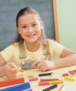 Learning Resources Cuisenaire Rods Small Group Set: 155 Piece Plastic Set, Multi-color , 3.2 H x 6 L x 6.1 W 10 71oUW RWV4S