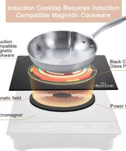 Duxtop 1800W Portable Induction Cooktop Countertop Burner, Gold 8100MC/BT-180G3 30 71oUumuQodL