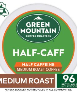 Alternative view of Green Mountain Coffee Roasters Half Caff Coffee, Keurig Single-Serve K-Cup pods, Medium Roast, 96 Count (4 Packs of 24) 24 Count (Pack of 4)