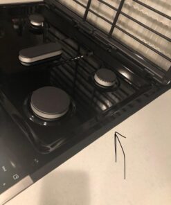 ITEMporia Silicone Stove Gap Covers (2 Pack), Easy Clean Heat Resistant Oven Gap Filler To Seal Between Stovetop and Counter (25 Inches, Black) 25 Inches 35 71oVV8gLapL