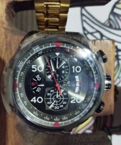 Invicta Men's Aviator Analog Display Japanese Quartz Silver Watch, Gold, Black (Model: 12704, 28898, 28899) 41 71oVYILjVPL