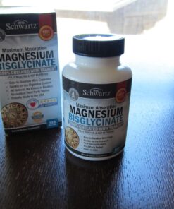Magnesium Bisglycinate 100% Chelate No-Laxative Effect - Maximum Absorption & Bioavailability, Fully Reacted & Buffered - Healthy Energy Muscle Bone & Joint Support - Non-GMO Project Verified -180ct 40 71oVedSjhJL 3