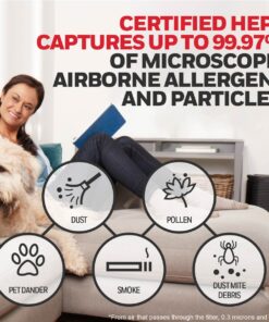 Honeywell HEPA Air Purifier Filter R, 3-Pack for HPA 100/200/300 and 5000 Series - Airborne Allergen Air Filter Targets Wildfire/Smoke, Pollen, Pet Dander, and Dust 3 pack 16 71oVfdSXxTL