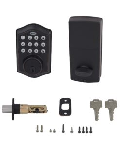Honeywell Safes & Door Locks - 8712409 Electronic Entry Deadbolt with Keypad, Oil Rubbed Bronze, 2.9 x 2 x 6.2 inches 21 71oWXsj5zL 2